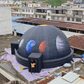 8m Durchmesser Aufblasbares Planetarium - Zwei Türen mit Planetenmuster