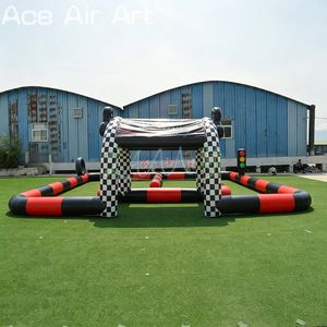 Go-Kart-Bahn-Rennbahnbarriere mit Bogen