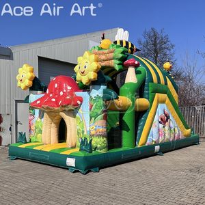 Riesenhonigbienenpilz Aufblasbares Hüpfburgpark - Rutschenkombination