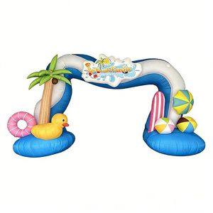 Riesiges Ozean-Seiten-Inflatable Tor für Wasserpark Außenbereich