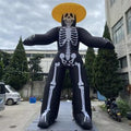 Hut-tragende Halloween-Dekoration Große Aufblasbare Skelettfigur