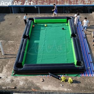Aufblasbares Snookerfeld mit Bällen - Outdoor-Fußballspiele